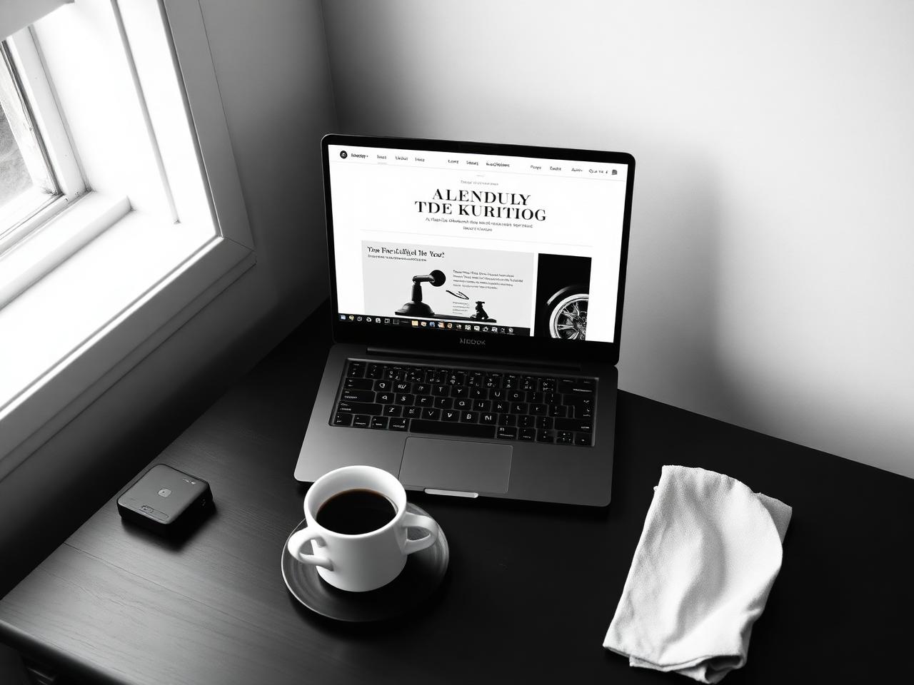 Etchture Co website template on a desktop screen